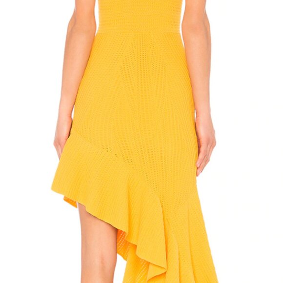 Ronny Kobo Jennifer Dress in Marigold XS - Picture 4 of 8